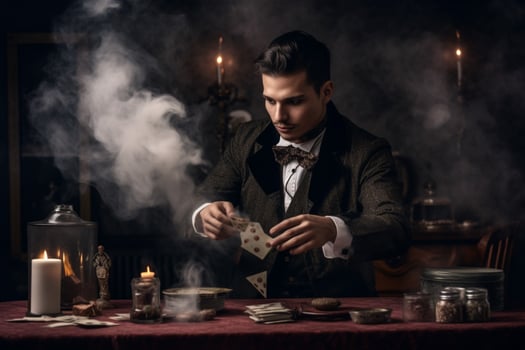Learning magic tricks with a kit photo