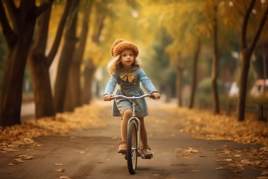 Learning to ride a bike photo