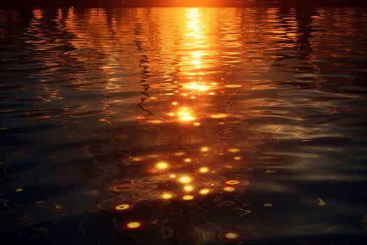 The reflection of the sun on the water photo