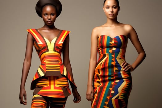 Use of African fabrics and colors in contemporary c photo