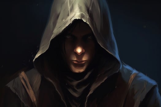 a character with a hood and a hood photo