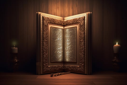 a picture frame with the words quran on it photo