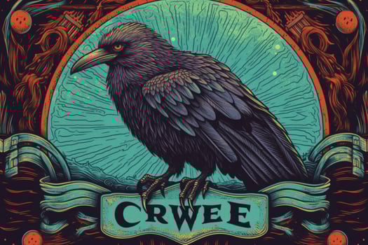 a poster for a music festival called the crow photo