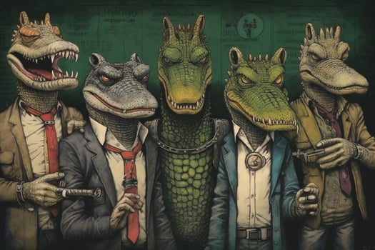 a poster for a punk band called the crocodile photo
