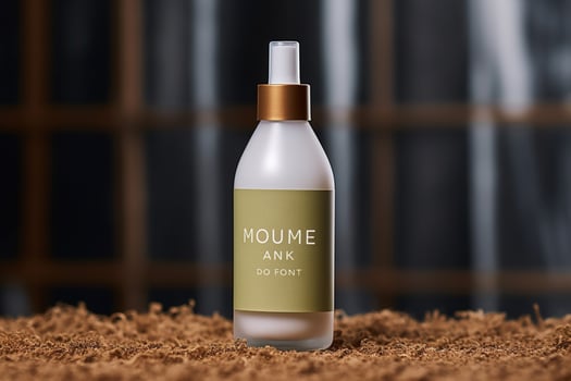 beauty product bottle mockup image with background photo