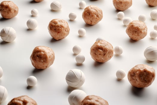 close - up white minimalist background realistic a photo