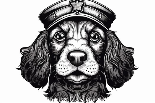 coloring book cute dog black photo