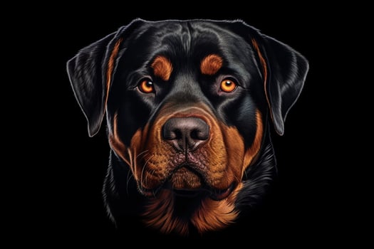 coloring dog head rottweiler photo