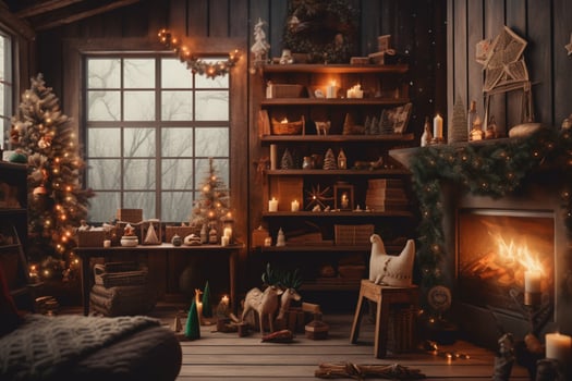 cozy christmas composition photo