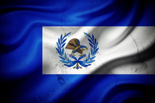 flag wallpaper of El Salvador photo