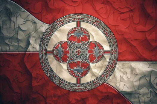 flag wallpaper of Georgia photo
