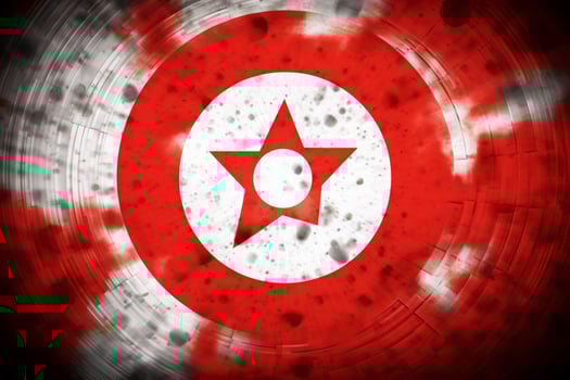 flag wallpaper of Tunisia photo