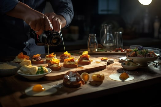 photorealistic professional food commercial photogr photo
