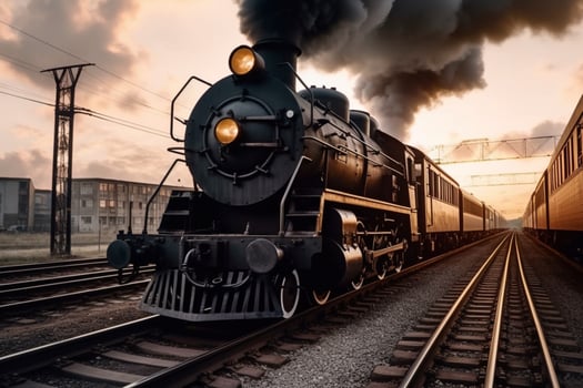 railroad track transportation mode of transport l photo
