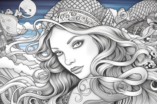 summer coloring pages photo