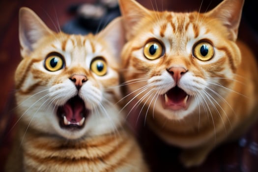 surprised cats image hd photo