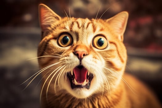 surprised cute cats photo