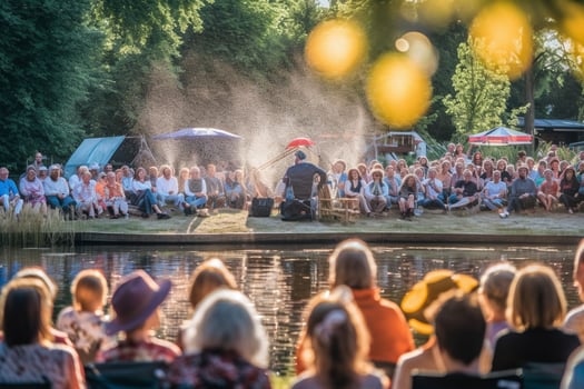 the summer music festival produced a lively open photo