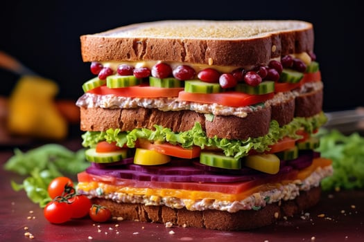 try a tasty and colorful vegan sandwich full of v photo
