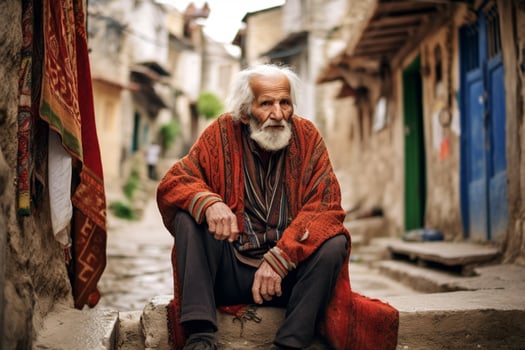 turk old person turkish city photo