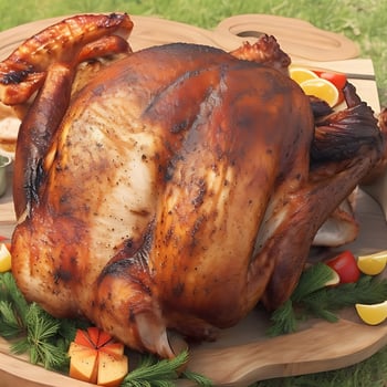 Grill turkey for Thanksgiving photo