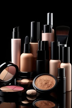 cosmetic beauty products. Generative AI photo