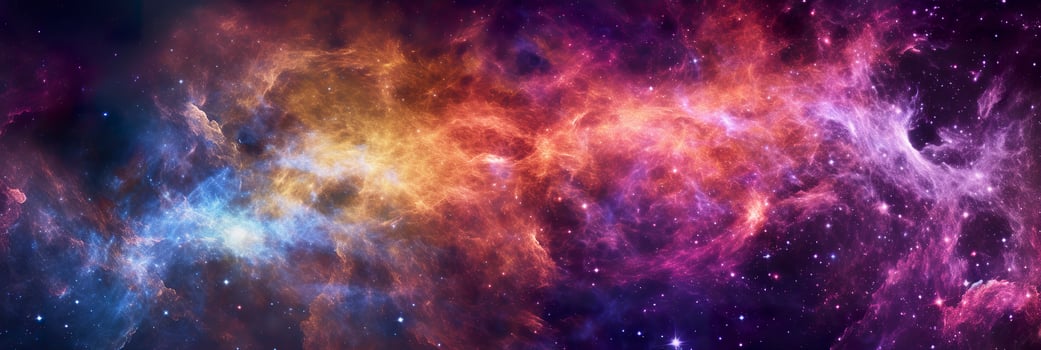 image of an expanding universe. shot from far away with many colours, beautiful, AI Generative photo