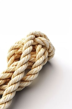 ropes isolated on a white background. Generative AI photo