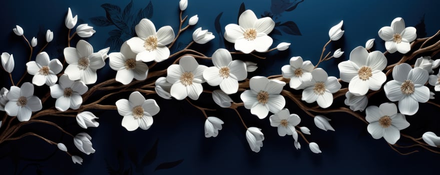 Flowers on dark background photo