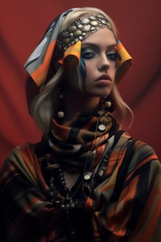 Ai Generative Photo portrait of a fashion women