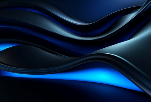 abstract blue and black background. generative ai photo