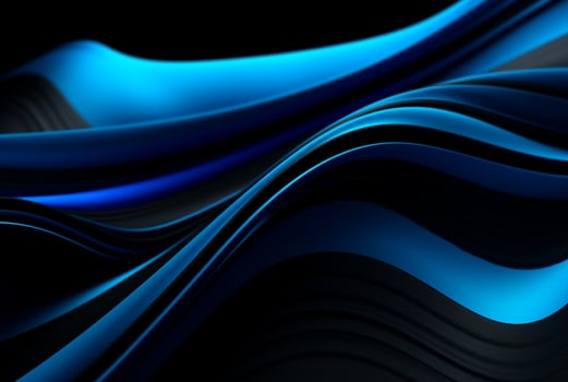 abstract blue and black background. generative ai photo