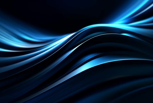 abstract blue and black background. generative ai photo