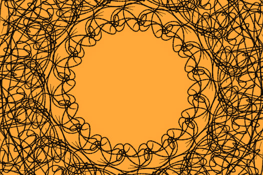 Abstract background with doodle pattern. Vector illustration for your design photo