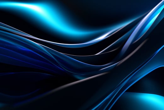 abstract blue and black background. generative ai photo