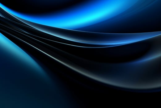 abstract blue and black background. generative ai photo