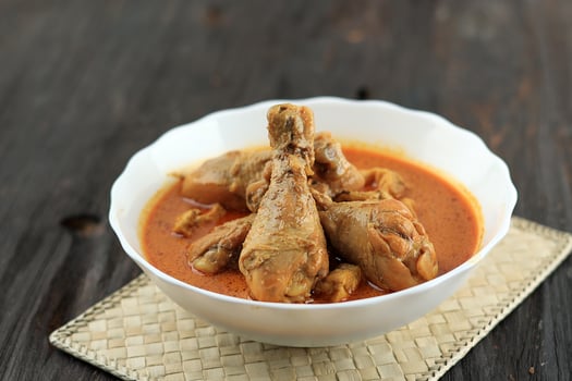 Kari or Kare or Gulai Ayam, Spicy Indian Chicken Curry photo