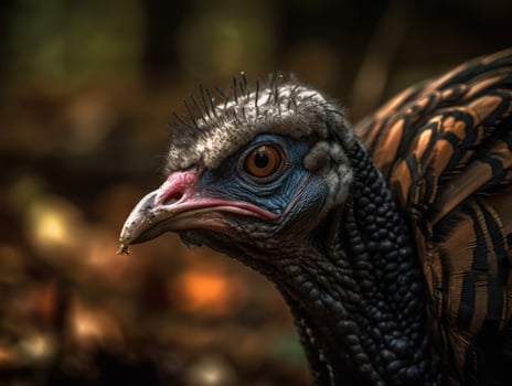 Turkey bird portrait AI Generated photo