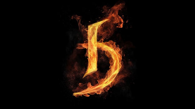 a black background with a fire and the word fire photo