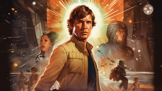 a comic book cover for a star wars story photo