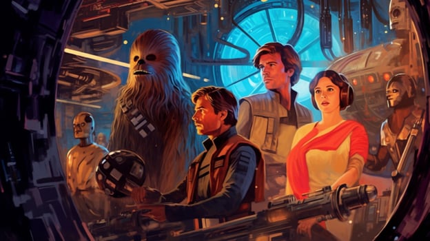a comic book cover for a star wars story photo