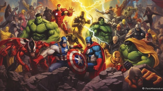 a comic book cover for the marvel universe photo