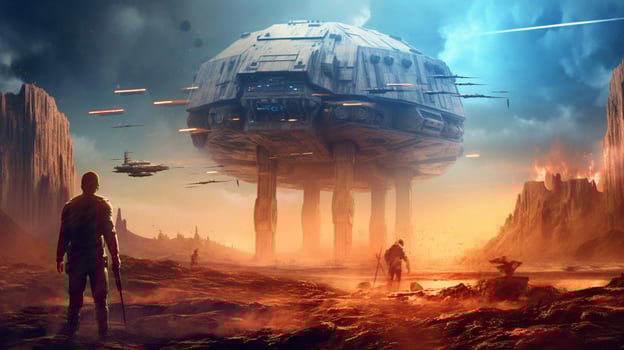 a poster for a video game called star wars photo