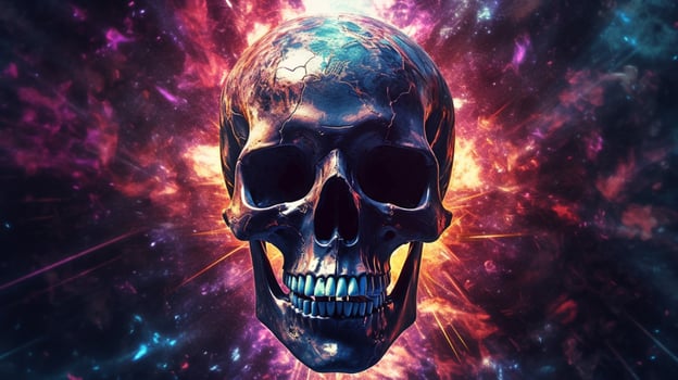 a poster for the movie the skull photo