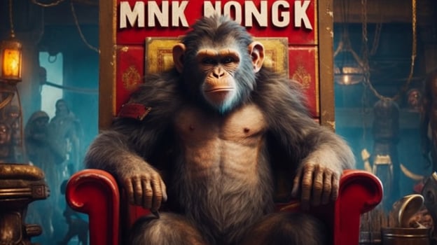 a poster that saysmonkey kingon it photo