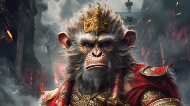a poster that saysthe monkey kingon it photo