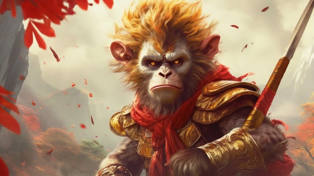 a poster that saysthe monkey kingon it photo