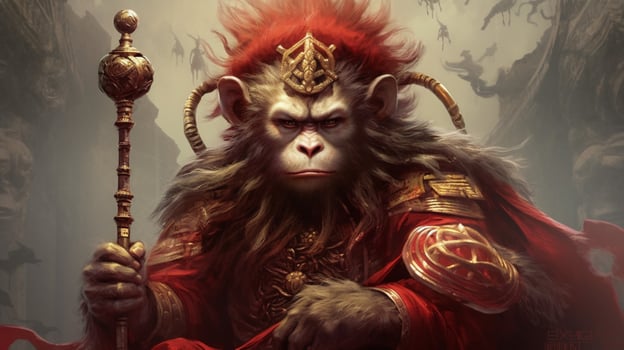 a poster that saysthe monkey kingon it photo