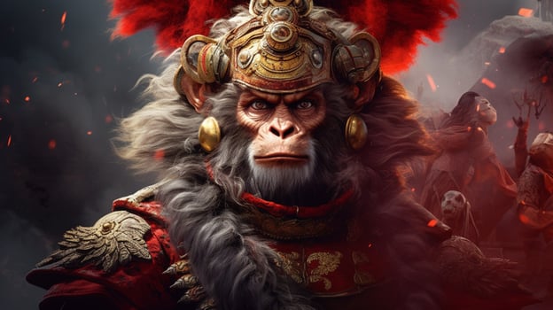 a poster that saysthe monkey kingon it photo