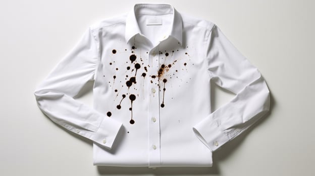 white shirt stain spot photo